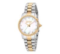 Just Cavalli Animalier Fiorenza Snake - Orologio Da Polso Da Donna Al Quarzo Moda Bracciale E Cassa In Acciaio Inox Oro Quadrante Analogico Bianco - JC1L310M0095