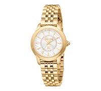 Just Cavalli Animalier Jc1l333 Allegra - Orologio Da Polso Da Donna Al Quarzo Moda Bracciale E Cassa In Acciaio Inox Di Colore Oro Quadrante Analogico Grigio - JC1L333M0025