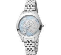 Just Cavalli Animalier Pantera - Orologio da polso da donna al quarzo moda bracciale e cassa in acciaio inox di colore grigio display analogico verde - JC1L210M0135