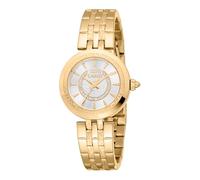 Just Cavalli Animalier Preziosa - Orologio Da Polso Da Donna Al Quarzo Moda Bracciale E Cassa In Acciaio Inox Di Colore Oro Quadrante Analogico Grigio - JC1L314M0055