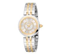 Just Cavalli Animalier Preziosa - Orologio Da Polso Da Donna Al Quarzo Moda Bracciale E Cassa In Acciaio Inox Di Colore Oro Quadrante Analogico Grigio - JC1L314M0085