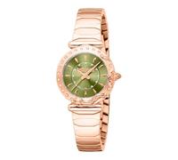 Just Cavalli Animalier Stella Snake - Orologio Da Polso Da Donna Al Quarzo Moda Bracciale E Cassa In Acciaio Inox Oro Quadrante Analogico Verde - JC1L363M0055