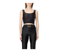 Just Cavalli - Athletic Logo Crop Top - - Tops - Donna - Nero - S