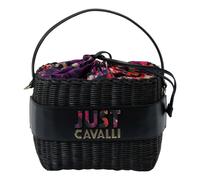 Just Cavalli, ,Bags ,Donna ,Nero ,ONE SIZE Secchiello con intreccio e logo