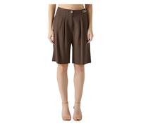 Just Cavalli - Bermuda in misto lino - - Shorts - Donna - Marrone - M