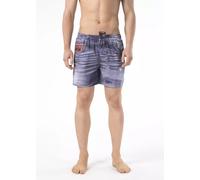 Just Cavalli Blue Polyester Men Swimwear Short - L