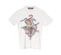 Just Cavalli - Cuore Serpente Magliette Grafica - - Tops - Uomo - Bianco - M