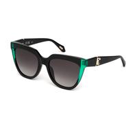 Just Cavalli Donna SJC105V 700Y Occhiali da sole Acetato Nero Fumo Farfalla Normale Sfumato