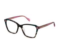 Just Cavalli Eyeglass Frame Vjc048 Shiny Brown/Beige Havana 54/17/140 Donna Occhiali