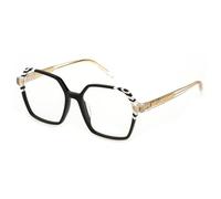 Just Cavalli Eyeglass Frame Vjc047 Shiny Black 53/16/140 Donna Occhiali, Nero luccicante, 70