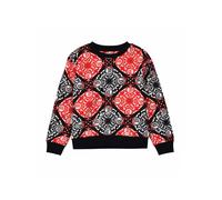 Just Cavalli felpa neonato Chilla in fantasia logata rosso nero