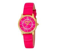 Just Cavalli Glam Chic Daydreamer - Orologio donna al quarzo Moda cinturino in Pelle Rosa cassa in Acciaio INOX display analogico rosa - JC1L258L0215