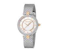 Just Cavalli Glam Chic Obsessive Snake - Orologio da polso da donna al quarzo Moda bracciale e cassa in Acciaio INOX di colore Grigio display analogico grigio - JC1L240M0065