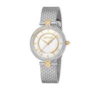 Just Cavalli Glam Chic Obsessive Snake - Orologio da polso da donna al quarzo Moda bracciale e cassa in Acciaio INOX di colore Grigio display analogico grigio - JC1L240M0055