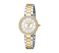 Just Cavalli Glam Chic Ostentatious - Orologio da polso da donna al quarzo Moda bracciale e cassa in Acciaio INOX di colore Oro display analogico grigio - JC1L308M0085