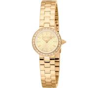 Just Cavalli Glam Chic Serenita Mini - Orologio Da Polso Da Donna Al Quarzo Moda Bracciale E Cassa In Acciaio Inox Oro Quadrante Analogico Bianco - JC1L362M0055