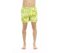 Just Cavalli Green Polyester Men Swim Short - XXL
