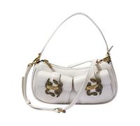 Just Cavalli - Iconic Snakes Borsa 1 - - Bags - Donna - Bianco - ONE SIZE