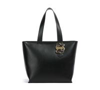 Just Cavalli Iconic Snakes Borsa shopper nero, pelle sintetica, donna
