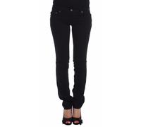JUST CAVALLI Jeans Pantaloni Nero Cotone Elasticizzato Slim Skinny Fit S. W29...