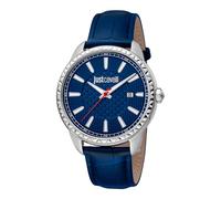 Just Cavalli Orologio Analogico al Quarzo Uomo con Cinturino in Pelle JC1G176L0125