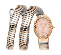Just Cavalli - Orologio Ovale Signature Snake - - Accessories - Donna - Rosa - ONE SIZE