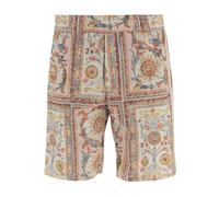 Just Cavalli - Pantaloncini in Nylon con Stampa Ornamentale - -Shorts -Uomo -Multicolore -L