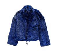 Just Cavalli - Pelliccia Corta Eco - - Jackets - Donna - Blu - S