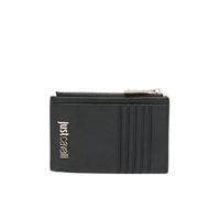 Just Cavalli portacarte in ecopelle saffiano con logo nero UNI