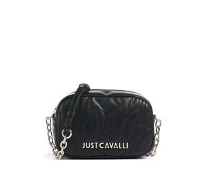 Just Cavalli Quilted Zebra Borsa a tracolla nero, pelle sintetica, donna