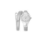 Just Cavalli Signature Snake Amalfi - Orologio da polso donna elegante moda al quarzo giapponese con bracciale avvolgente flessibile - JC1L270M0015