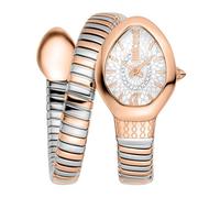 Just Cavalli Signature Snake Eclisse - Orologio Da Polso Da Donna Al Quarzo Moda Bracciale E Cassa In Acciaio Inox Di Colore Grigio Quadrante Analogico Grigio - JC1L371M0075