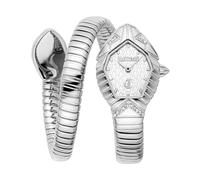 Just Cavalli Signature Snake Speranza - Orologio Da Polso Da Donna Al Quarzo Moda Bracciale E Cassa In Acciaio Inox Grigio Quadrante Analogico Grigio - JC1L356M0015