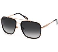 Just Cavalli Unisex SJC030V 700 Occhiali da sole Metallo Nero Grigio Pilot Normale Sfumato