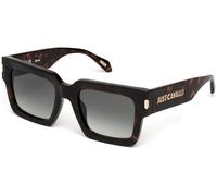 Just Cavalli Unisex SJC108 04BL Occhiali da sole Acetato Havana Verde Squadrata Normale Sfumato
