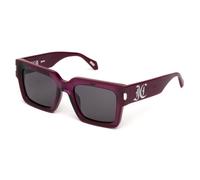 Just Cavalli Sjc108v Occhiali Da Sole Unisex Viola Squadrato Grigio 53mm