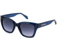 Just Cavalli Donna SJC148 07FK Occhiali da sole Iniettato Blu Blu Squadrata Normale Sfumato
