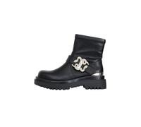 Just Cavalli Stivali Bassi Neri da Donna con Fibbia Logo 38