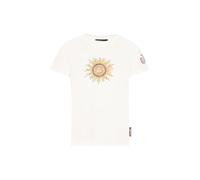 Just Cavalli T-shirt bambino con stampe multicolor panna