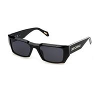 Just Cavalli Unisex SJC090V 700F Occhiali da sole Acetato Nero Fumo Squadrata Normale