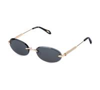 Just Cavalli Unisex SJC155 300 Occhiali da sole Metallo Oro Fumo Geometrica Normale