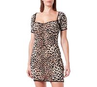 Just Cavalli Vestito, 001J Natural Leo Jacquard, XXL Donna