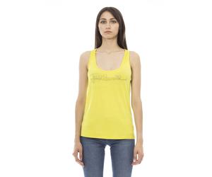Just Cavalli Yellow Viscose Women Top - S