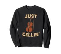 Just Cellin - Musicista per violoncello musicista, musica classica Felpa