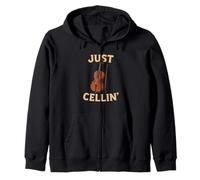 Just Cellin - Musicista per violoncello musicista, musica classica Felpa con Cappuccio