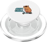 Just Chill Cool Scooter Occhiali da sole Capybera orso PopSockets PopGrip per MagSafe