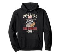 Just Chill The Fourth out Felpa con Cappuccio