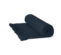 Just Contempo - Copriletto termico di lusso, cotone, blu( Navy Honeycomb), 178x254 cm
