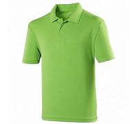 Just Cool Bambini Traspirante Poliestere Maglia Polo a Manica Corta