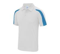 Just Cool Testurizzato Poliestere Traspirante Antisudore Atletico Contrasto Polo